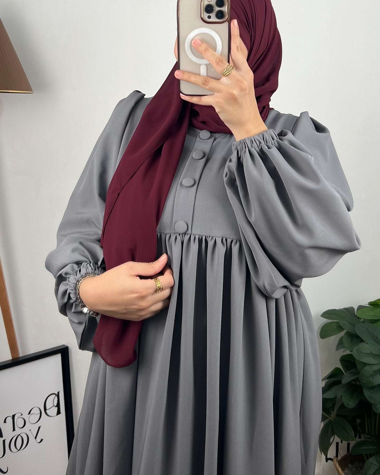 👑 فستان الملكة - أناقة فاخرة للمحجبات 👑